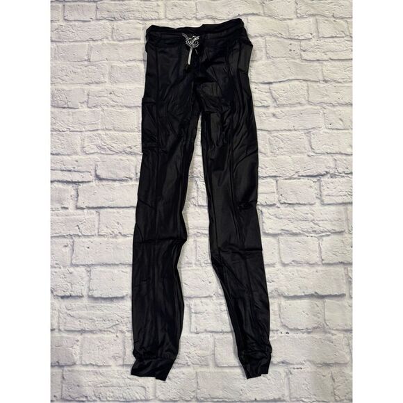 Celestial Bodiez Hybrid Street Joggers in Glossy Black Size Small - Picture 5 of 10